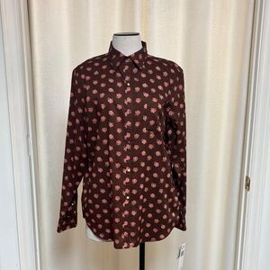 Ralph Lauren Floral Brown Shirt